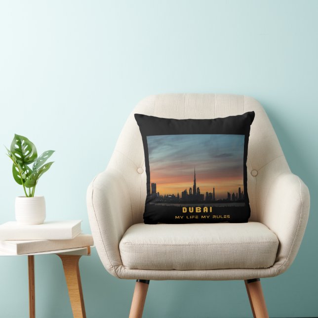 Modern Arabian Home decor Throw Pillow (Chair)