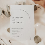 Modern Arch Black and White Wedding Invitation<br><div class="desc">Modern Arch Black and White Wedding Invitation</div>