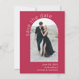 Modern Arch Boho Wedding Save the Date