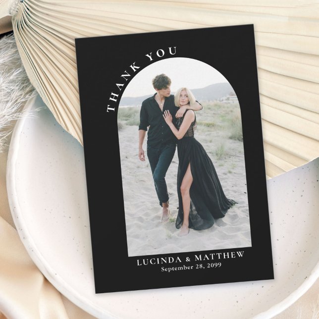 Modern Arch Boho Wedding Thank You (Creator Uploaded)