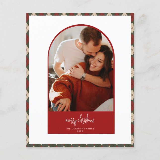 Modern Arch Christmas Card (Front)