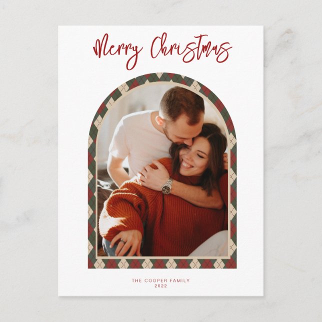 Modern Arch Christmas Card (Front)