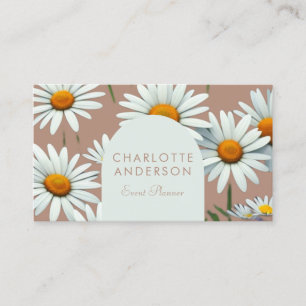 Modern Arch Floral Business Card