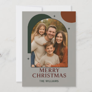 Modern Arch Geometric Christmas Card