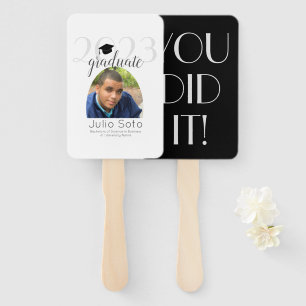  Modern Arch Graduation Typography 2023 Photo  Hand Fan