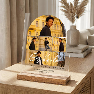 Modern Arch Multi Photo Collage Graduate TMF26