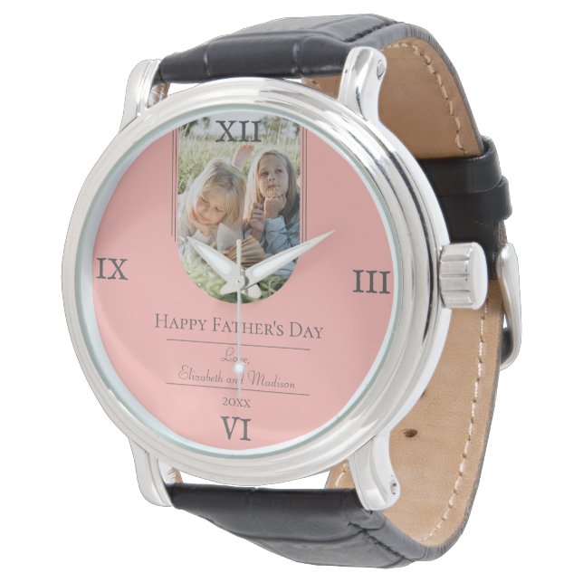 Modern Arch Photo Father's Day | Coral Watch (Angled)