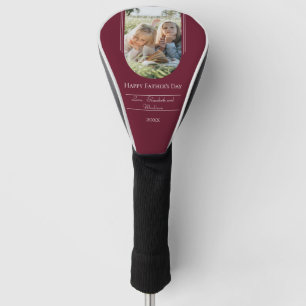 Modern Arch Photo Father's Day   Red Golf Head Cover