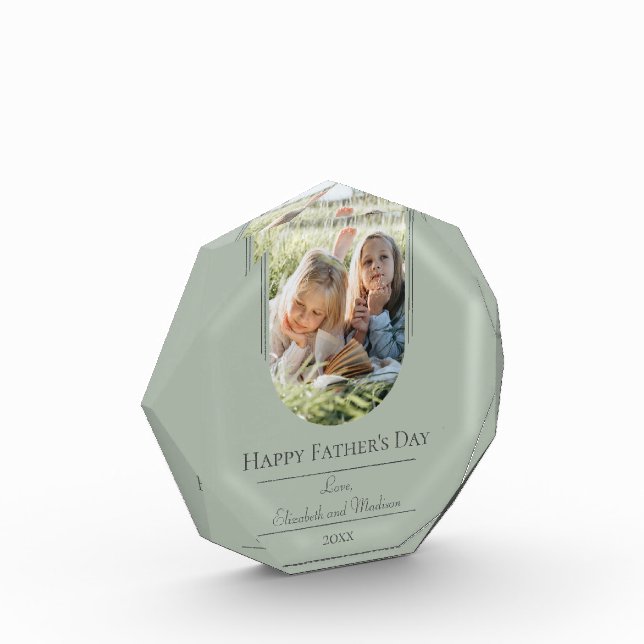 Modern Arch Photo Father's Day | Sage Green (Left)