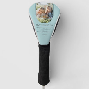 Modern Arch Photo Father's Day   Teal Golf Head Cover