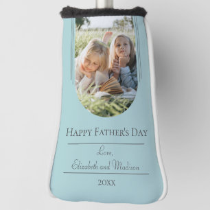 Modern Arch Photo Father's Day   Teal Golf Head Cover