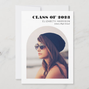 Modern Arch Photo Graduation Announcement