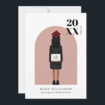 Modern Arch The Tassel Was Worth Graduation Party  Invitation<br><div class="desc">Can be fully customized to suit your needs. © Gorjo Designs. Made for you via the Zazzle platform. // Note: photo used is a placeholder image only. You will need to replace with your own photo before ordering/printing. If you need help with this please contact me. // Need help customizing...</div>