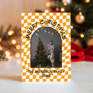 Modern Arched Christmas Photo Card
