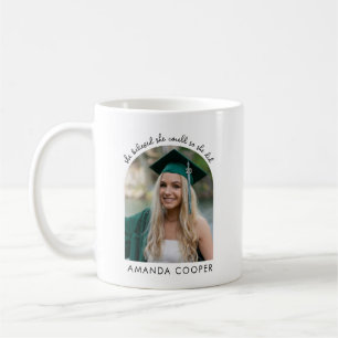 Modern Arched Frame Custom Graduation Photo Coffee Mug