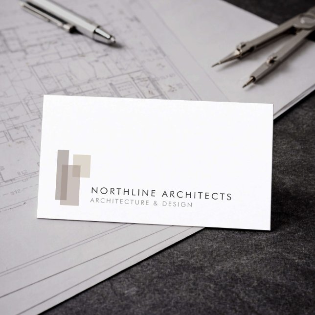 Modern Architect Firm Minimalist Business Card (Creator Uploaded)