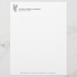 Modern Architectural Blocks Logo Grey/White Letterhead<br><div class="desc">Coordinates with the Modern Architectural Blocks Logo Grey/White Business Card Template by 1201AM. The overlapping grey blocks give a modern architectural aesthetic to this designer letterhead template. The perfect identity for architects, architecture firms, builders, designers, etc. This design is part of a series of coordinating office supplies to help brand...</div>