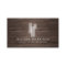Modern Architectural Blocks Logo II on Dark Wood