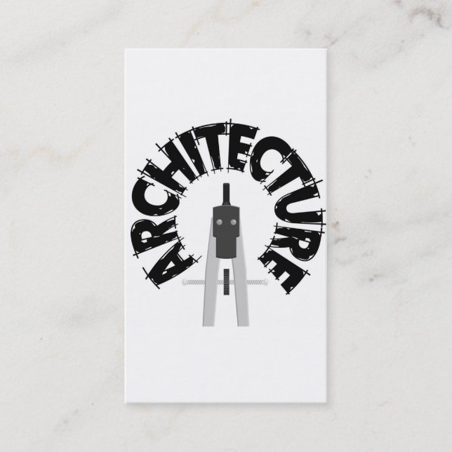 Modern Architecture Architect Business Cards (Front)