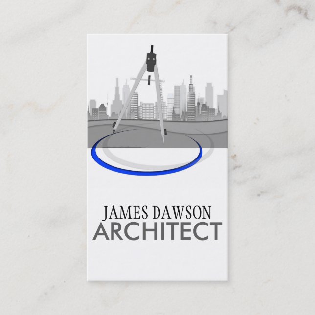 Modern Architecture Architect Business Cards (Front)