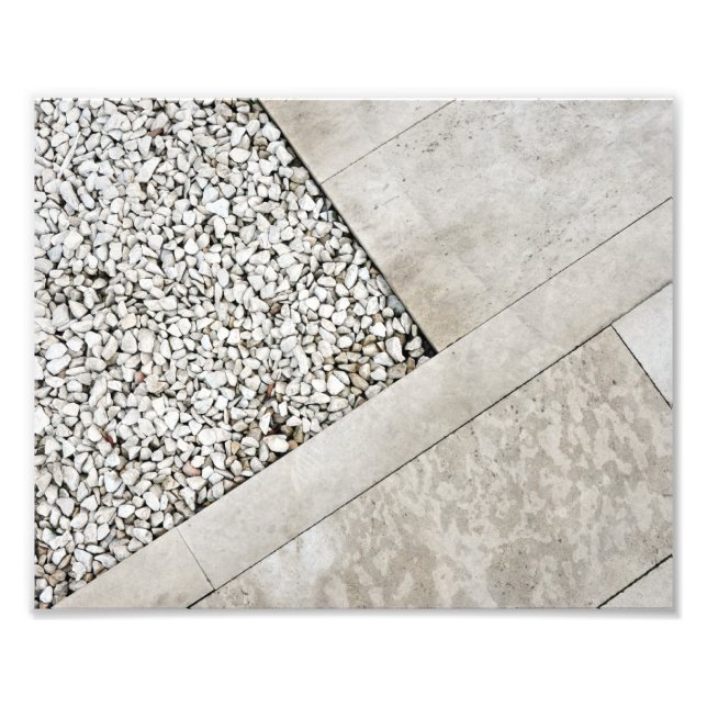modern  architecture minimal stone pavement rock photo print (Front)