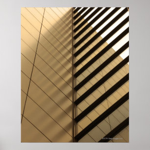 Modern architecture, yellow toned poster