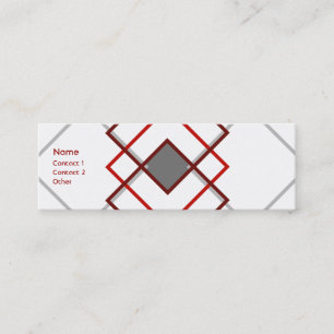 Modern Argyle Mini Business Card