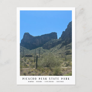 Modern Arizona Desert Picacho Peak Trails Postcard