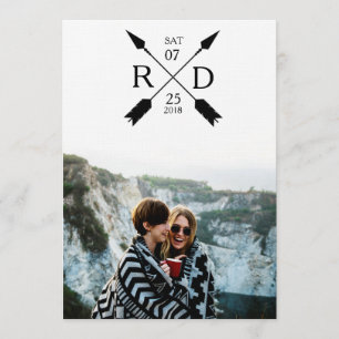 Modern Arrow   Save the Date   Photo Wedding