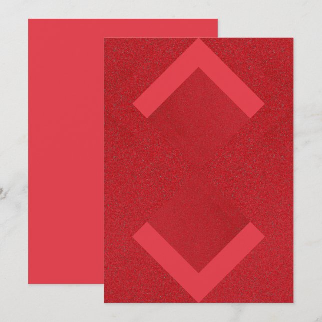 Modern Arrows Red Card – Customizable (Front/Back)