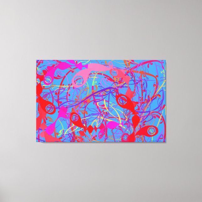 MODERN ART - 3 PANELS - HOME DECORATION - GIFTS CANVAS PRINT (Front)
