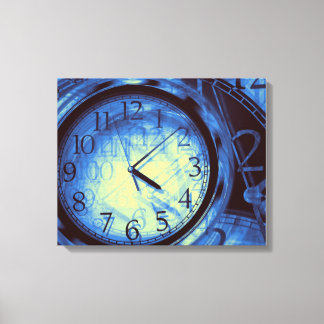 Modern art abstract clock design poster canvas print