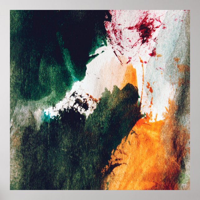 Modern art, abstract painting. Fine art abstract p Poster (Front)