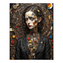 Modern art Avant Garde style woman abstract