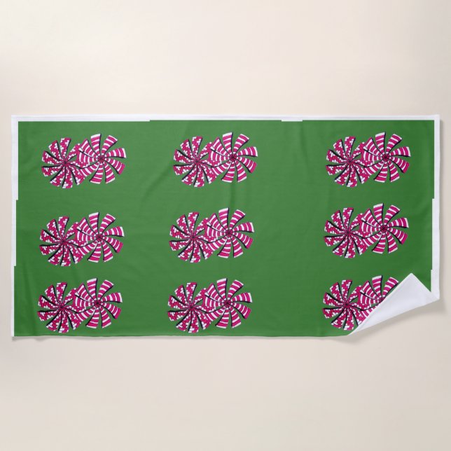 Modern art beach towel (Front)