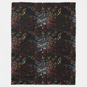 Modern Art Black Colours Mosaic Gifts CricketDiane Fleece Blanket