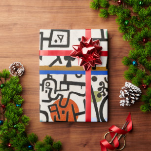 Modern Art Bliss Wrap – Paul Klee’s Rich Port Wrapping Paper