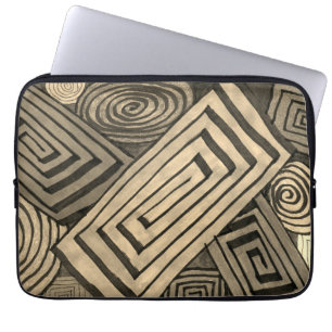 Modern art colourful abstract images laptop sleeve