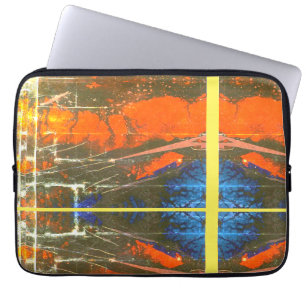 Modern art colourful abstract images laptop sleeve