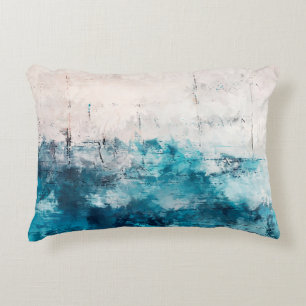 Modern art. Colourful contemporary artwork. Colour Accent Pillow