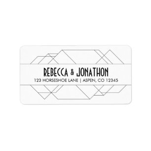 Modern Art Deco Address Labels