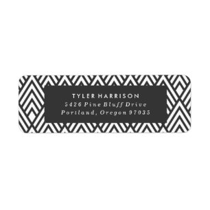Modern Art Deco   Graduation Address Labels