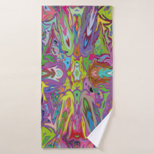 Modern Art Deco Multi-colour For clothes and decor Bath Towel