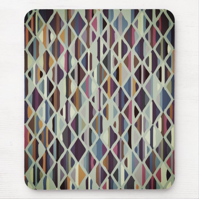 Modern Art Deco Multi-colour Mouse Pad (Front)