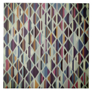 Modern Art Deco Multi-colour Tile