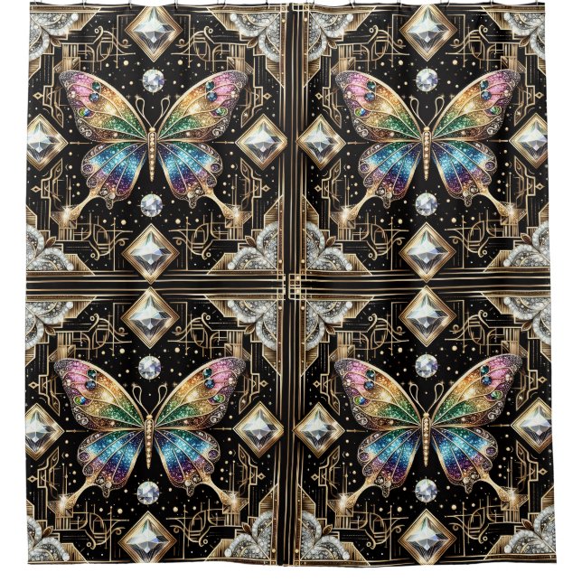 Modern Art Deco Rainbow Butterfly (Front)