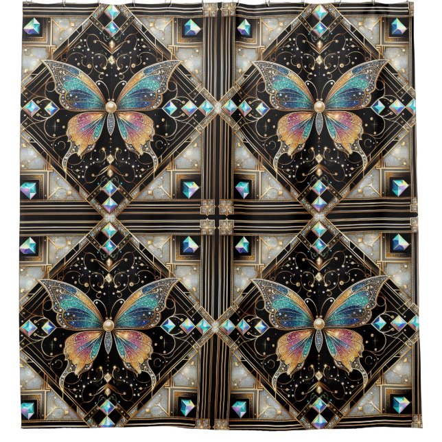 Modern Art Deco Rainbow Butterfly (Front)