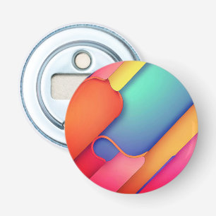 Modern Art Design Folds of Color Bottle Opener