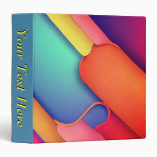 Modern Art Design Folds of Colour Binder