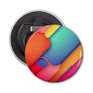 Modern Art Design Folds of Colour Bottle Opener